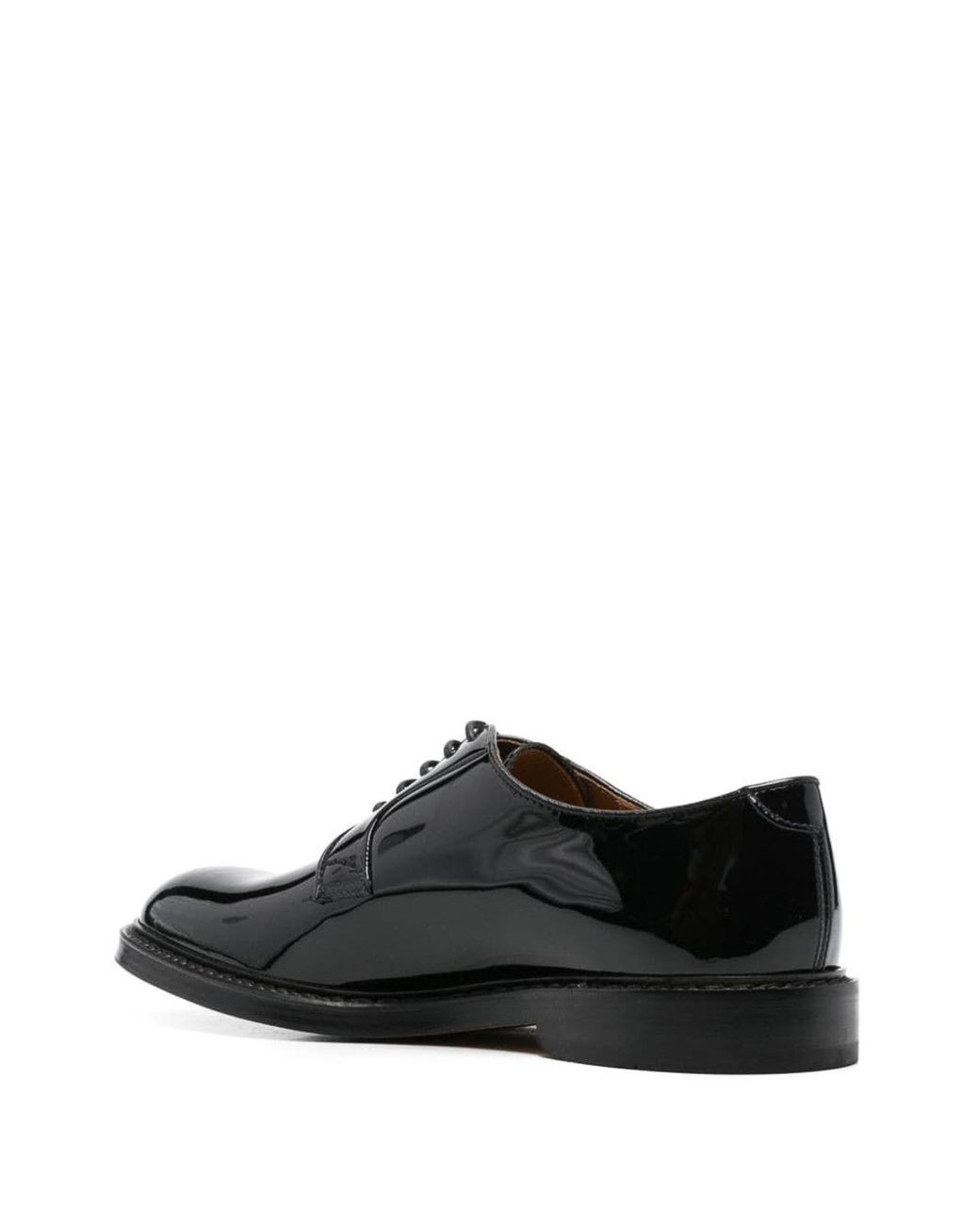 Doucal's Black Derby Lace Up Skin for men