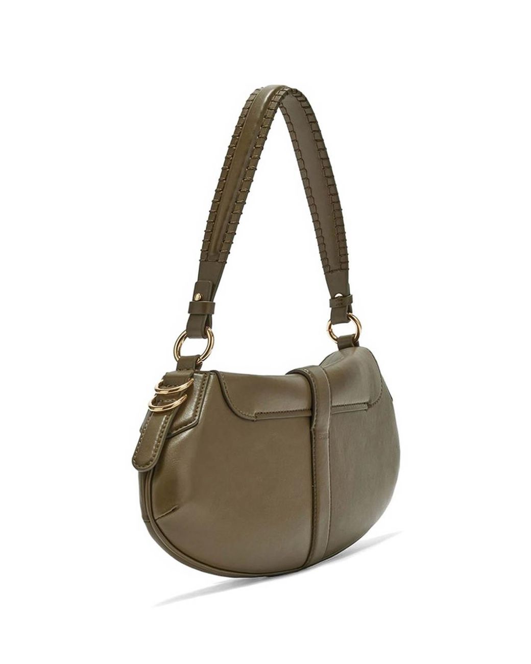 Ganni Metallic Leather Shoulder Bag