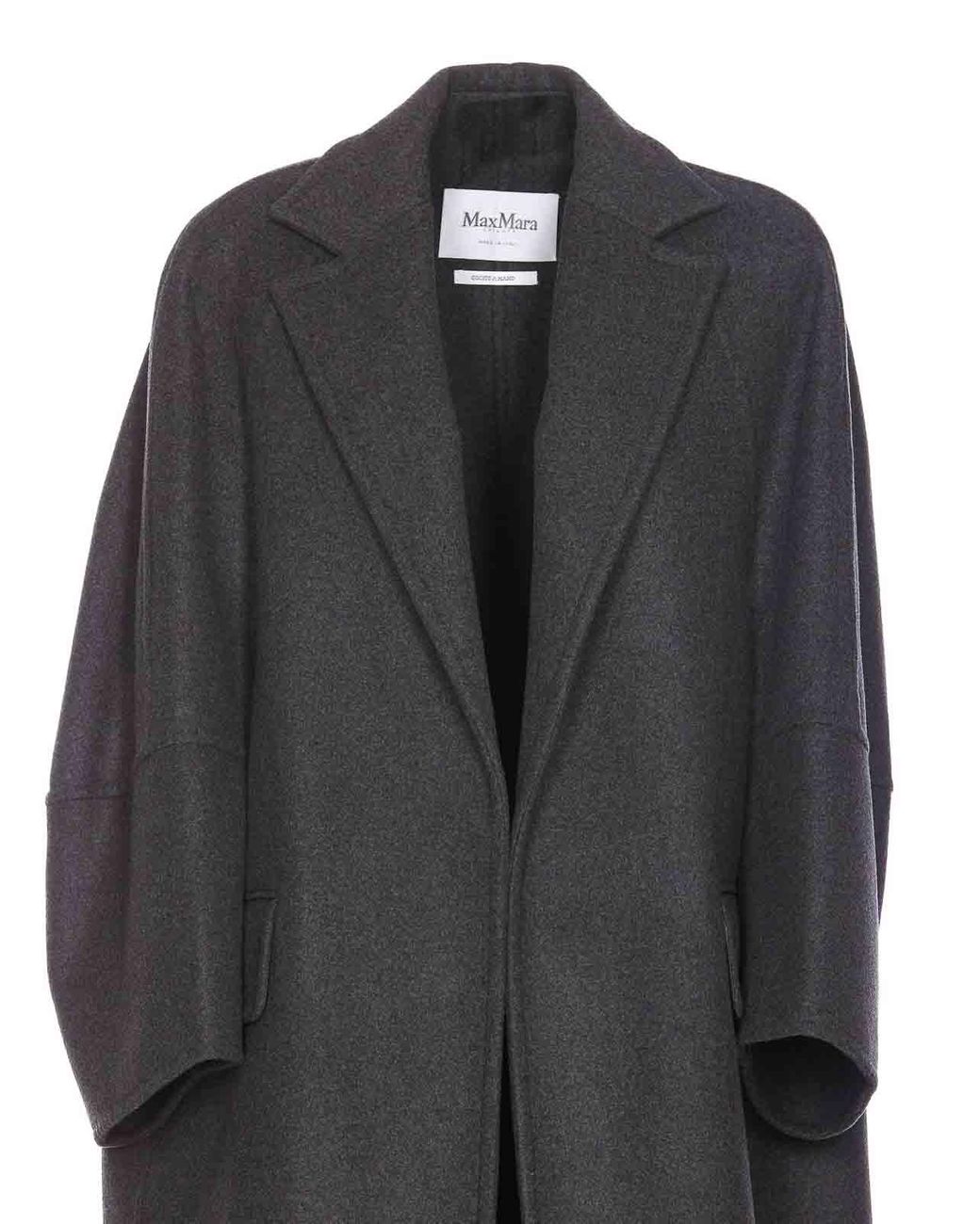 Max Mara Asburgo Coat in Black | Lyst