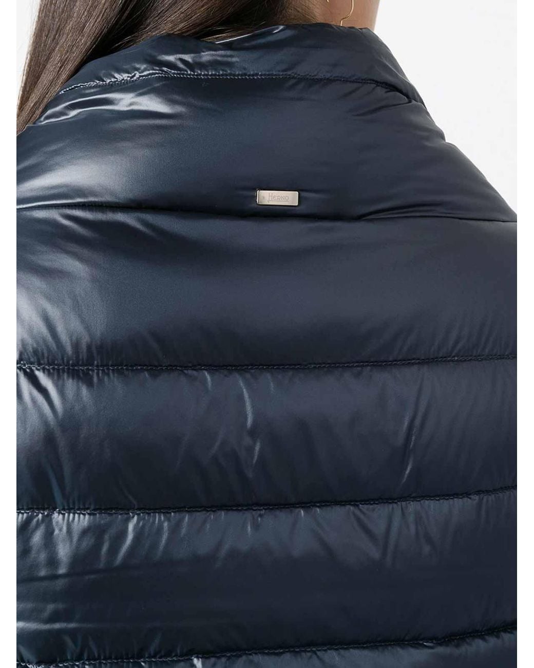 Herno Blue Aminta Nylon Cape