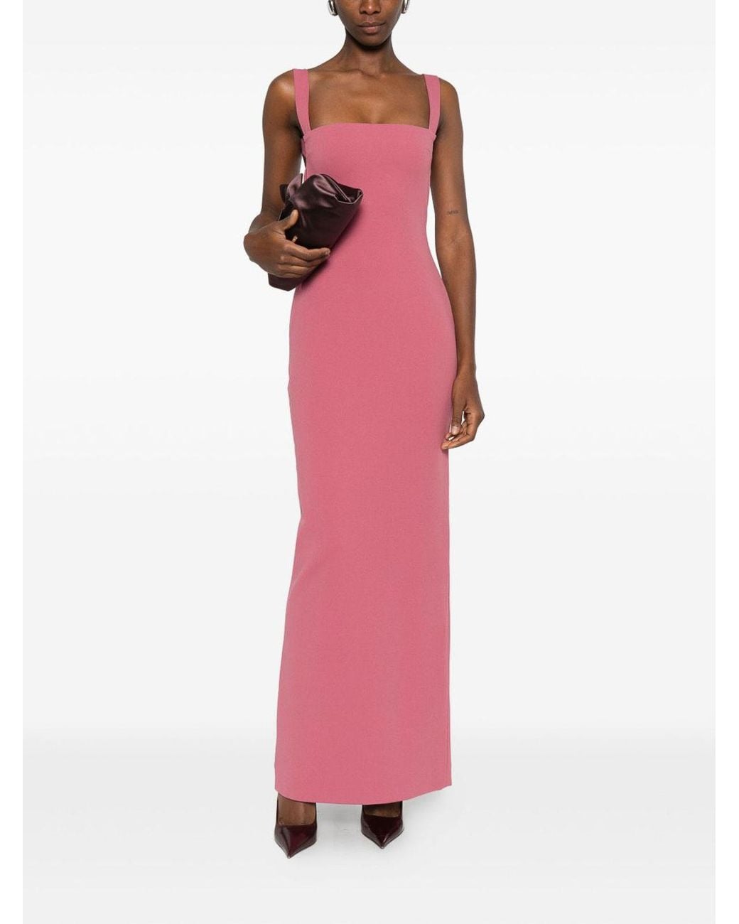 Solace London Pink Joni Maxi Dress