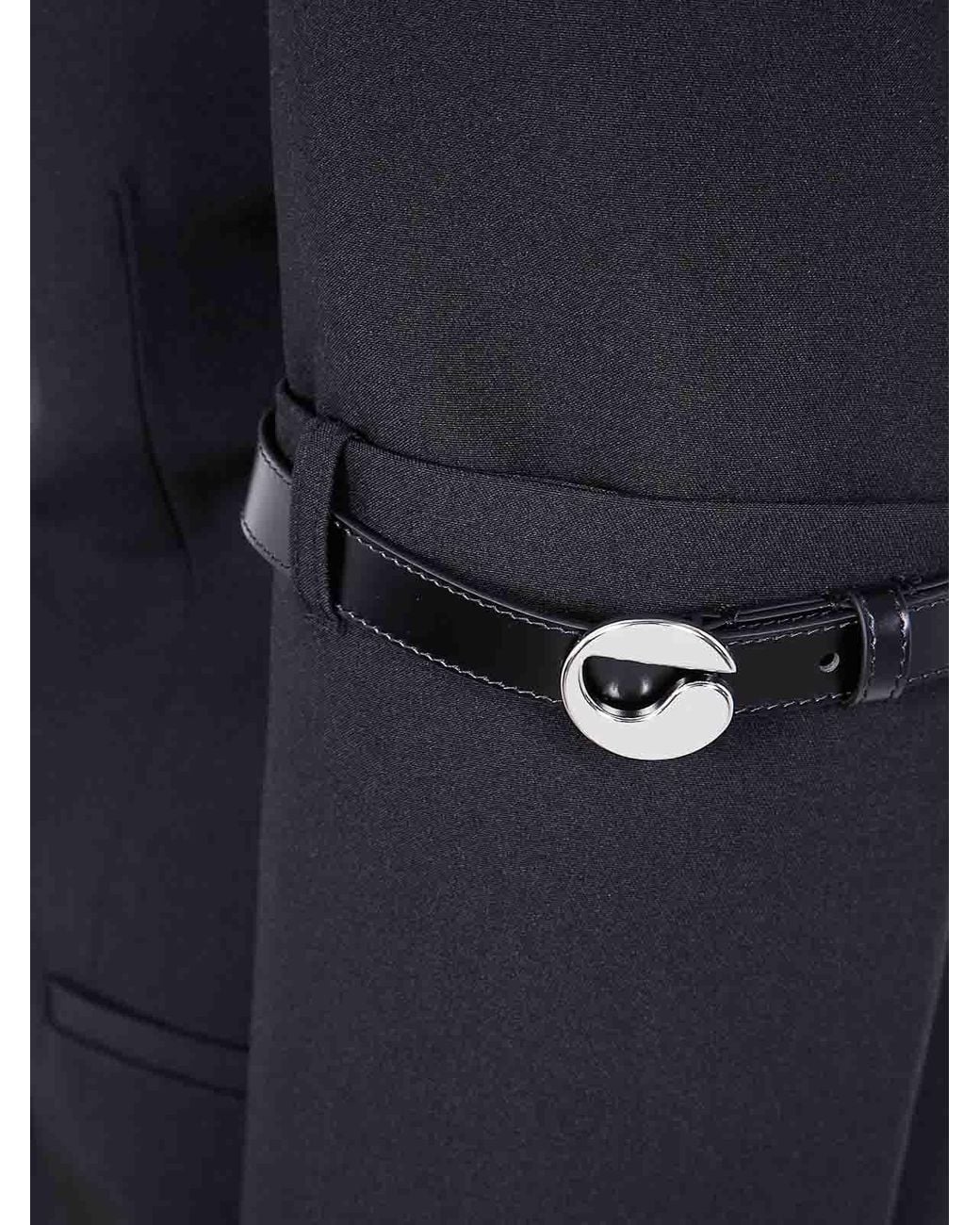 Coperni Black Logo Belted Blazer