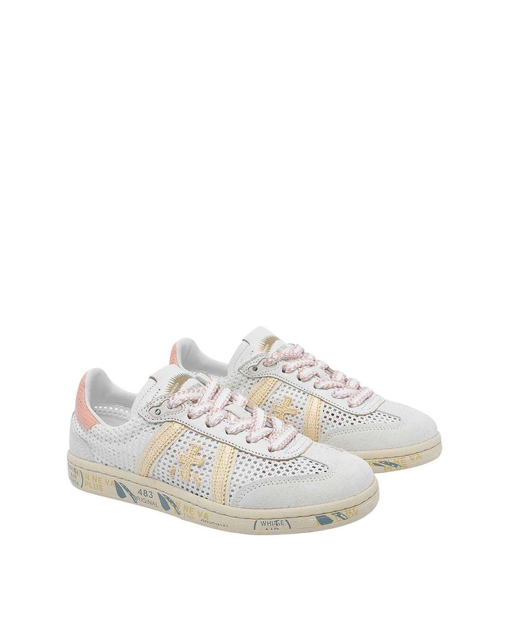 Premiata White Bonnied Sneakers