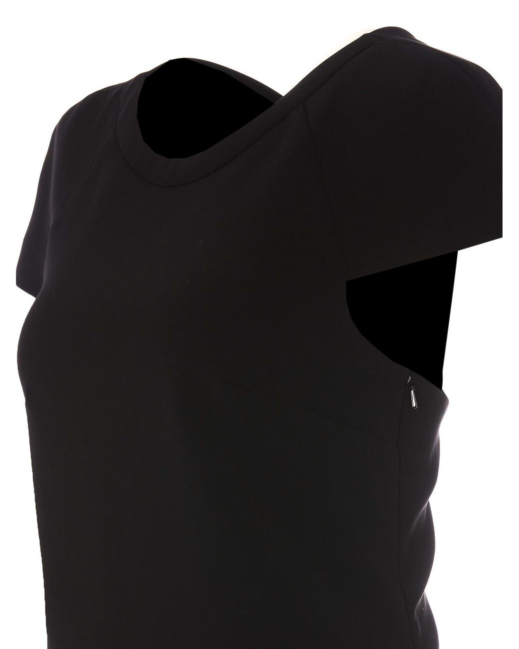 Moschino Black Smiley Hook Closure Mini Dress