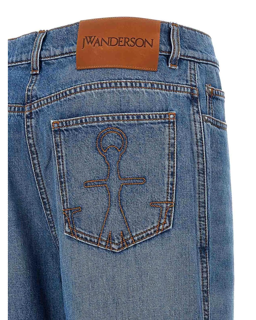 J.W. Anderson Blue Cut-Out Bootcut Jeans