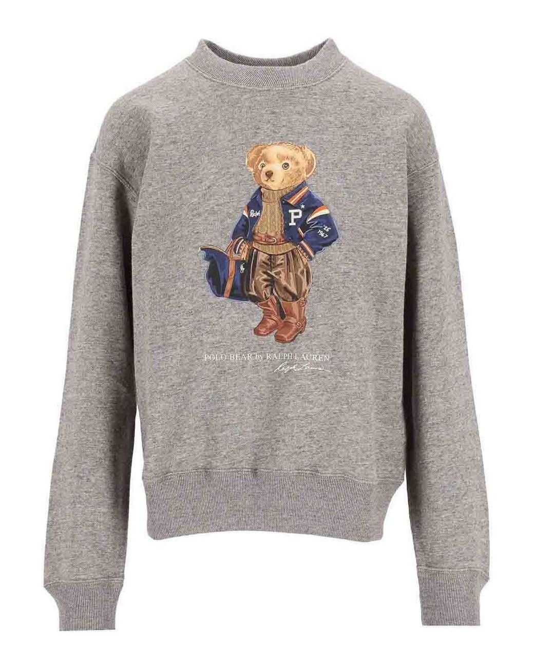 Polo Ralph Lauren Gray Printed Sweater