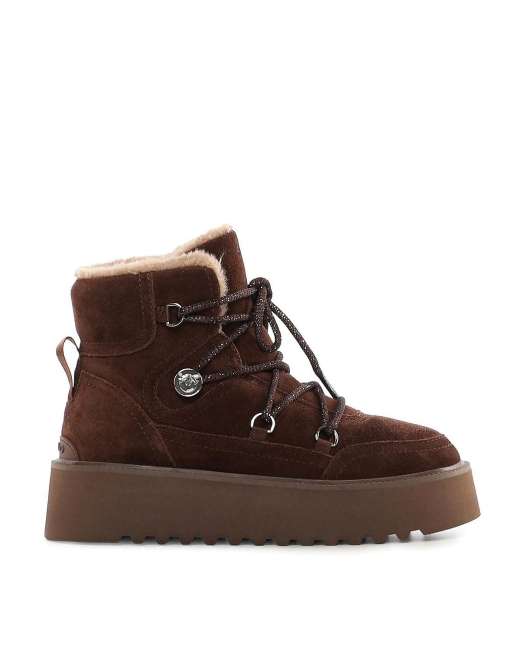 Pinko Brown Martina Suede Ankle Boot