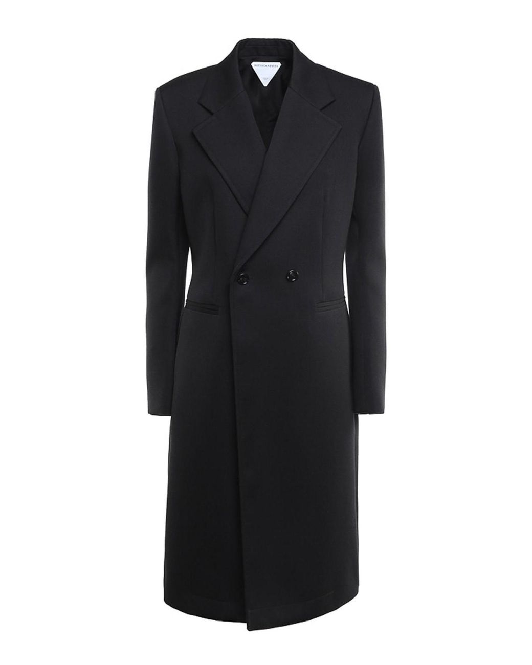 Bottega Veneta Black Compact Wool Coat