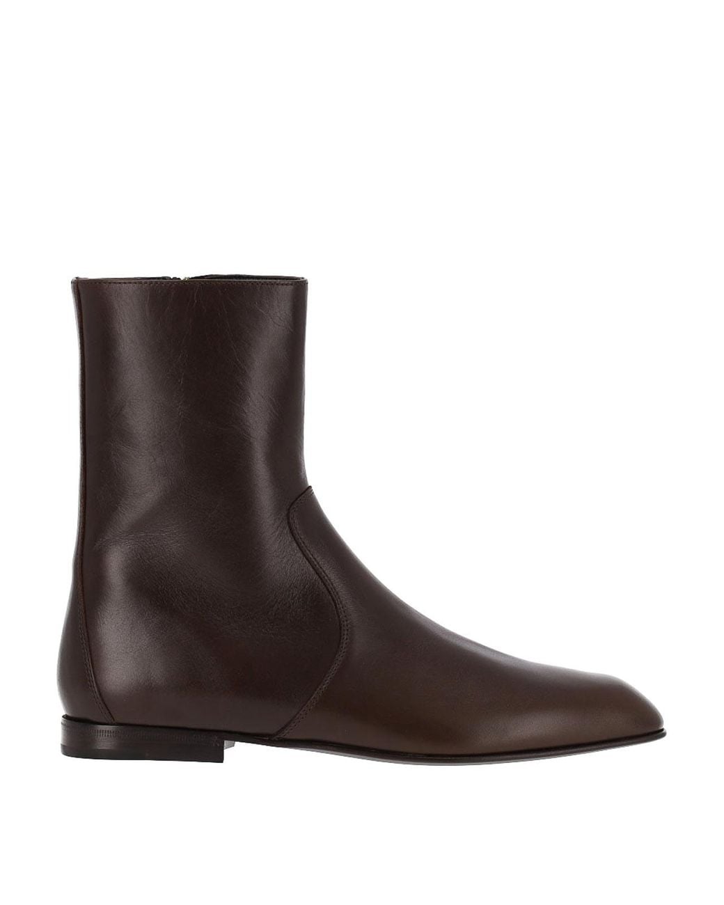 Khaite Brown Ankle Boots