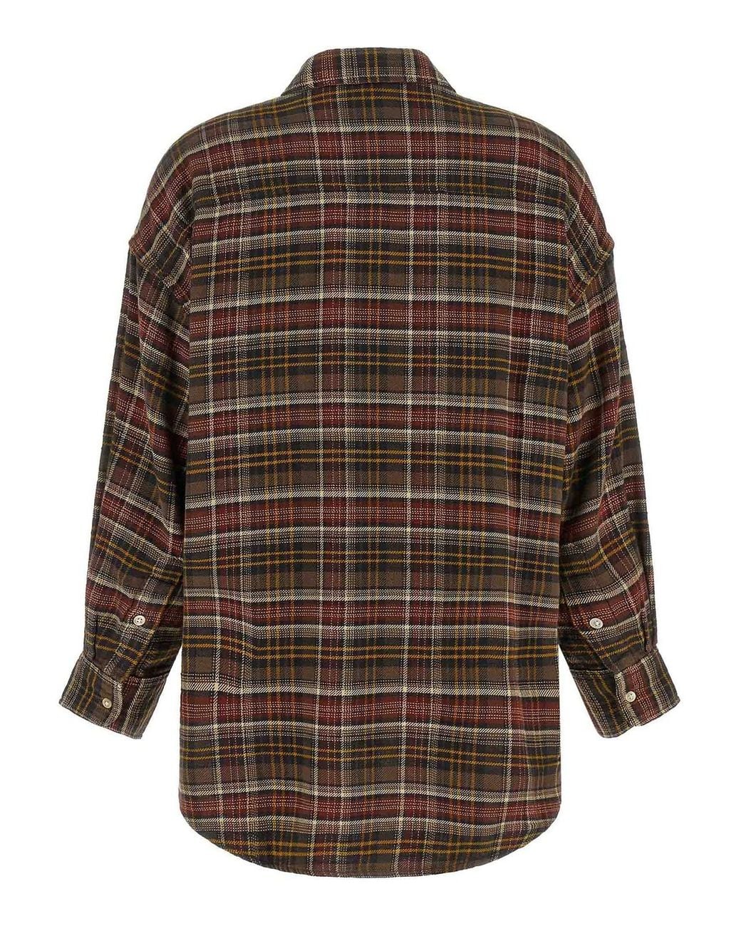 R13 Brown Checked Shirt