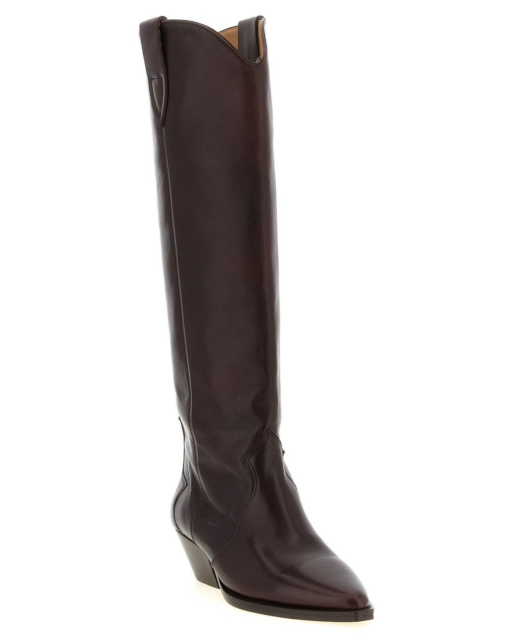 Isabel Marant Brown Denvee Western Style High Boots