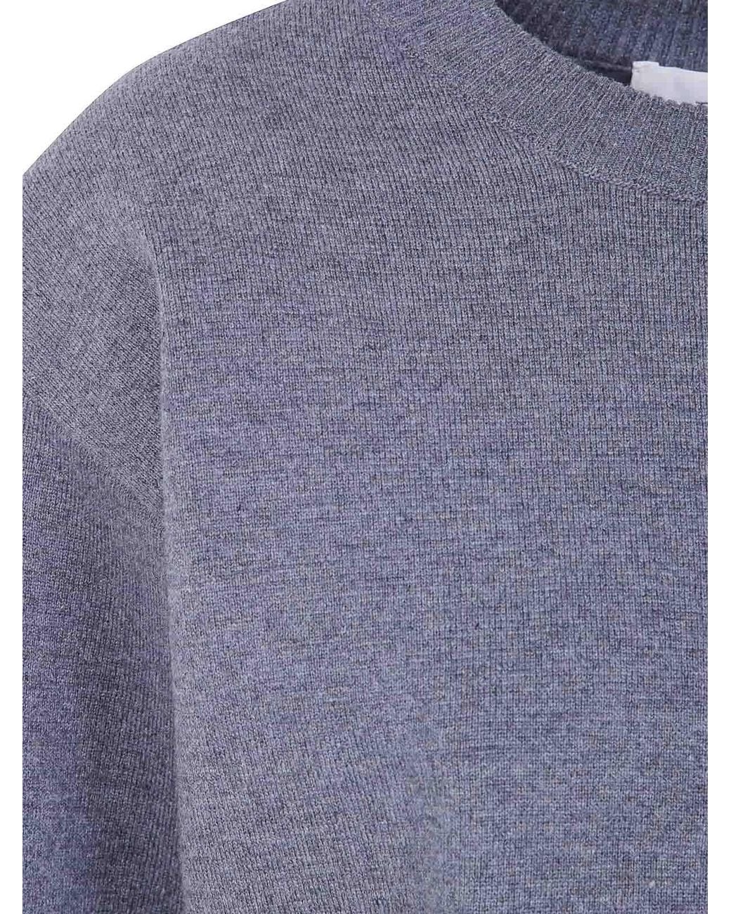 Rohe Blue Statement Shoulder Crewneck