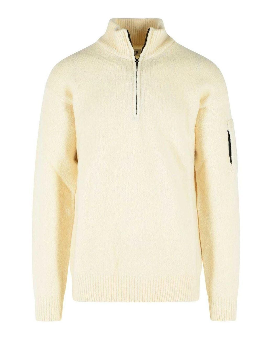 C P Company Natural Wool Blend Sweater for men