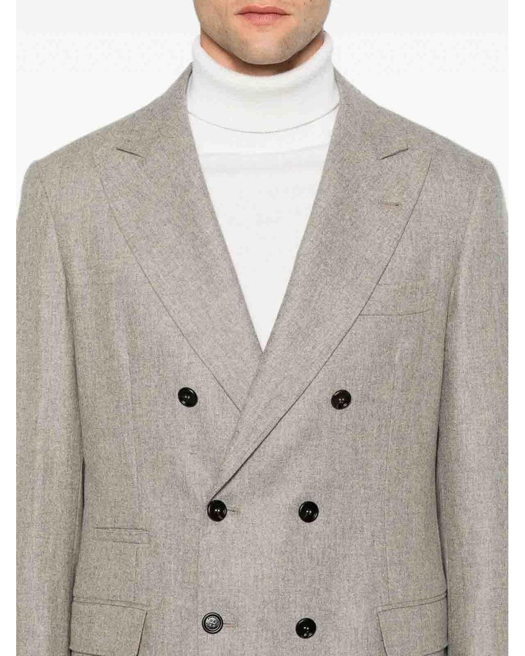 Brunello Cucinelli Gray Suit for men
