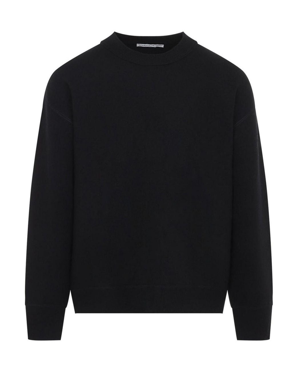 Studio Nicholson Black Moray Cashmere Double Sweatshirt for men