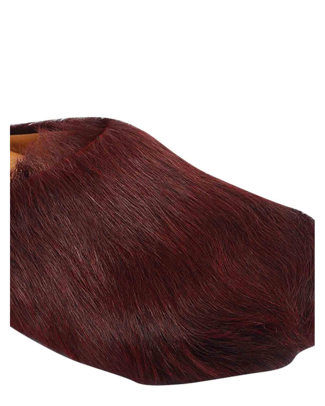 Marni Brown Bordeaux Fussbett Sabot for men