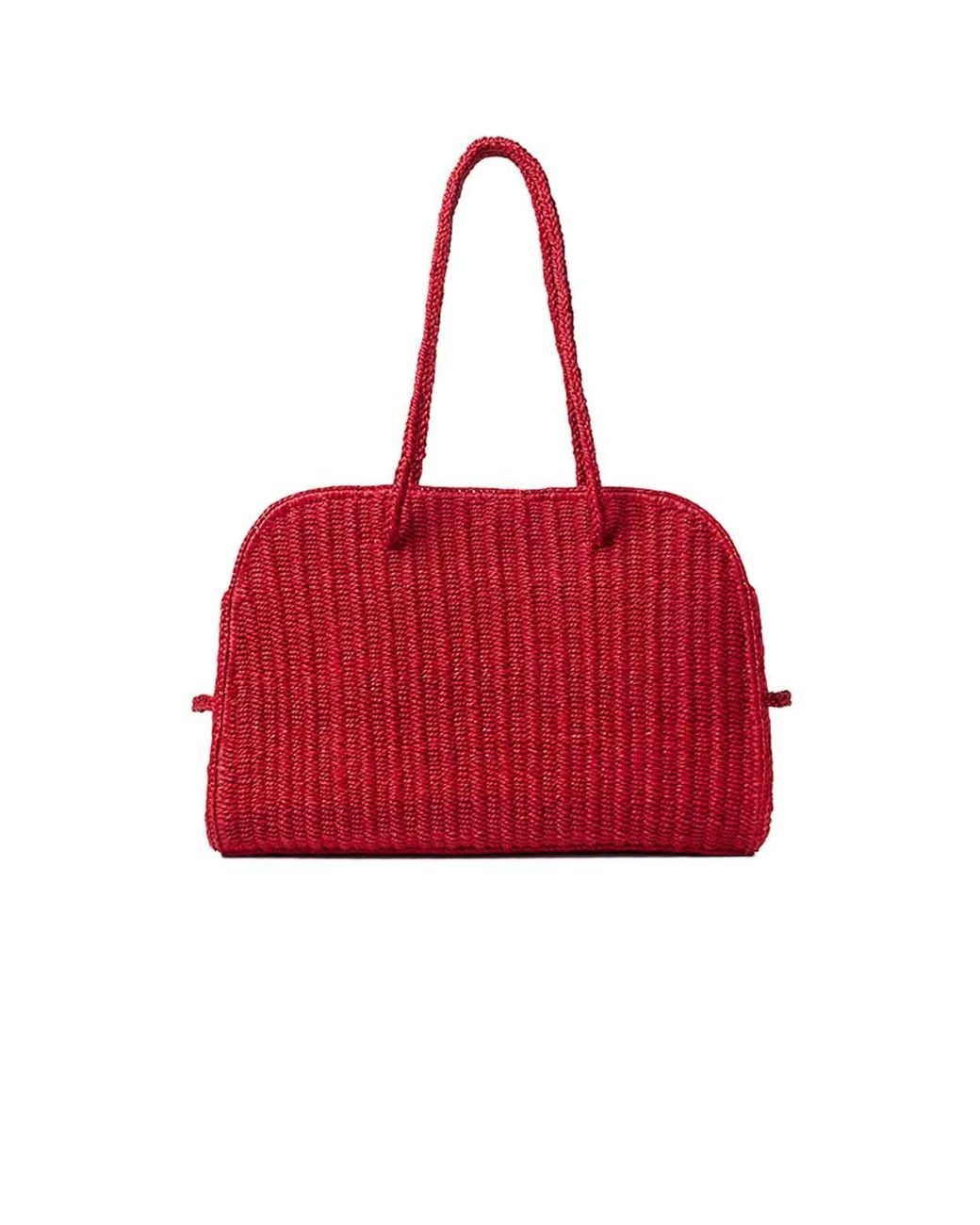 Jacquemus Red Le Turismo Raphia