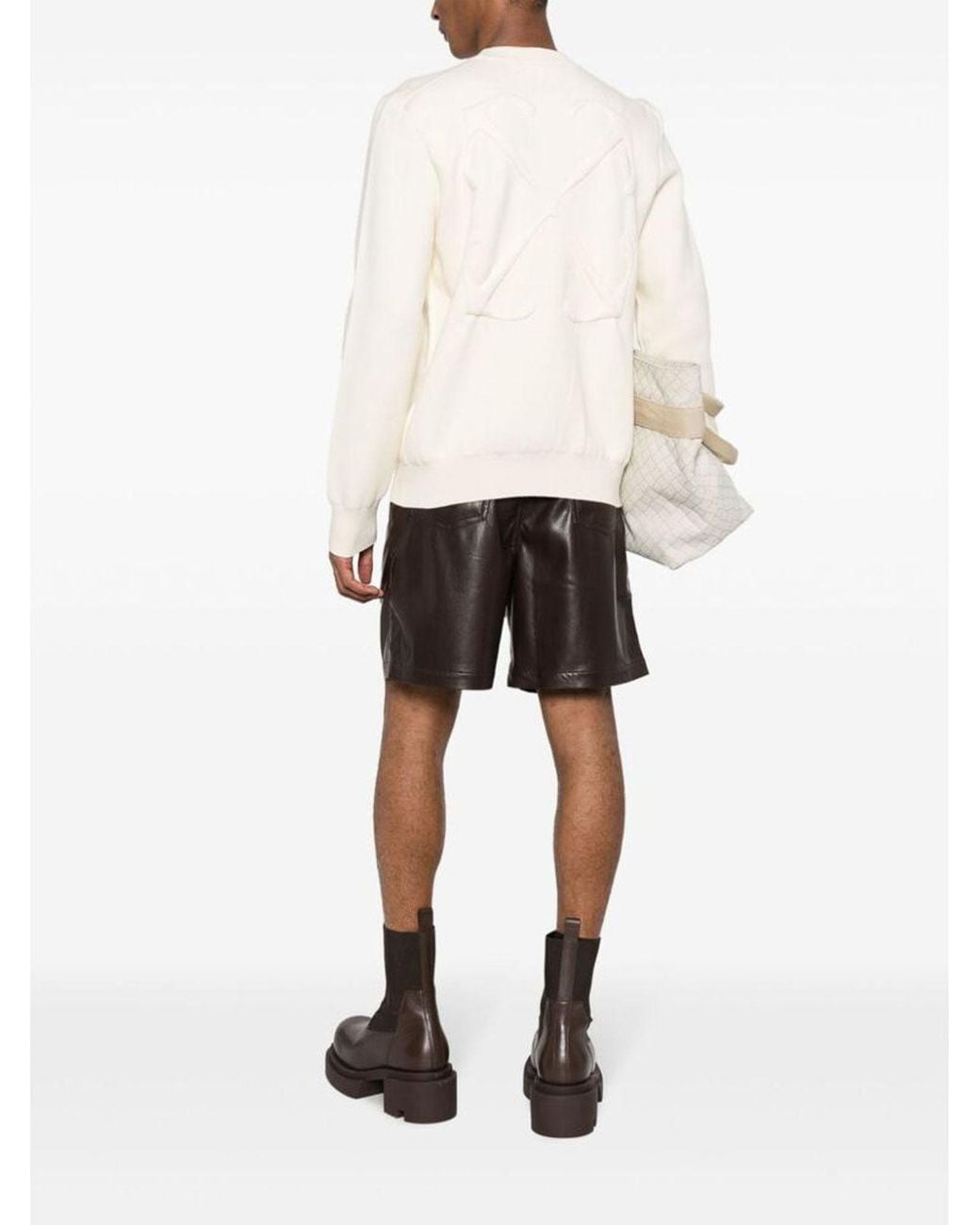 Off-White c/o Virgil Abloh White Signature Arrows Knit Sweater for men