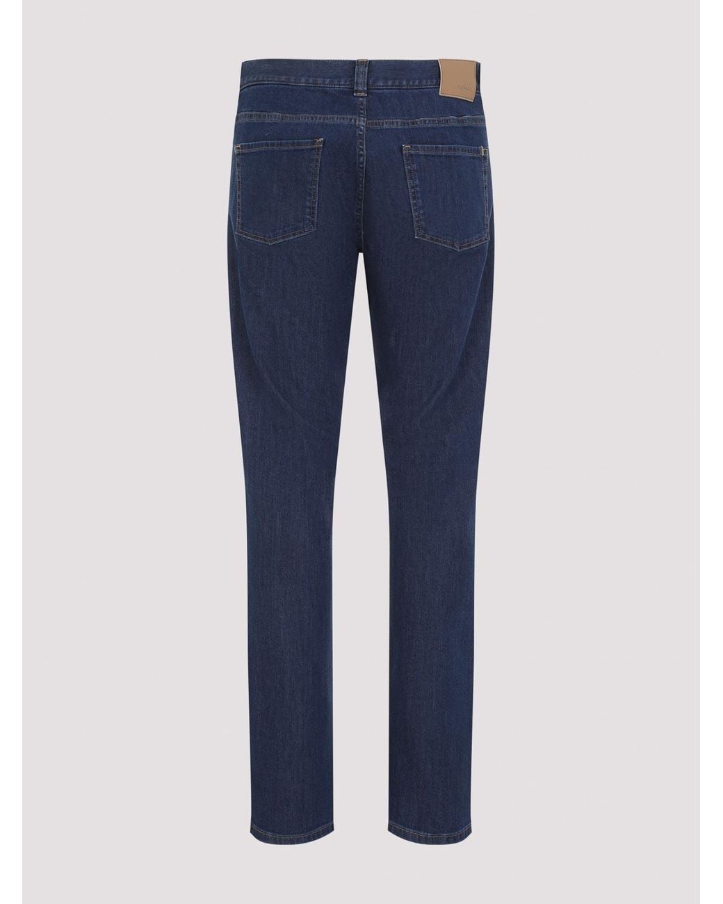 Canali Blue 5 Pocket Denim Jeans for men