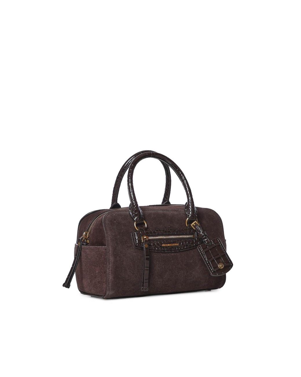 MICHAEL Michael Kors Brown Jet Set Travel Suede Crossbody Bag