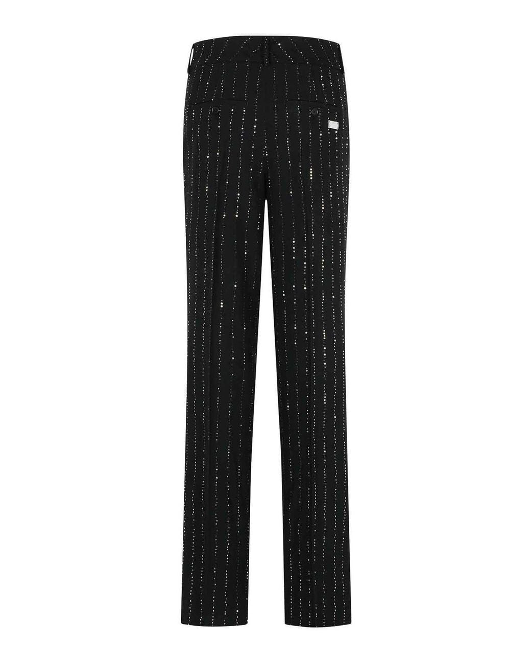 Philipp Plein Black Lady Fit Sequined Pants
