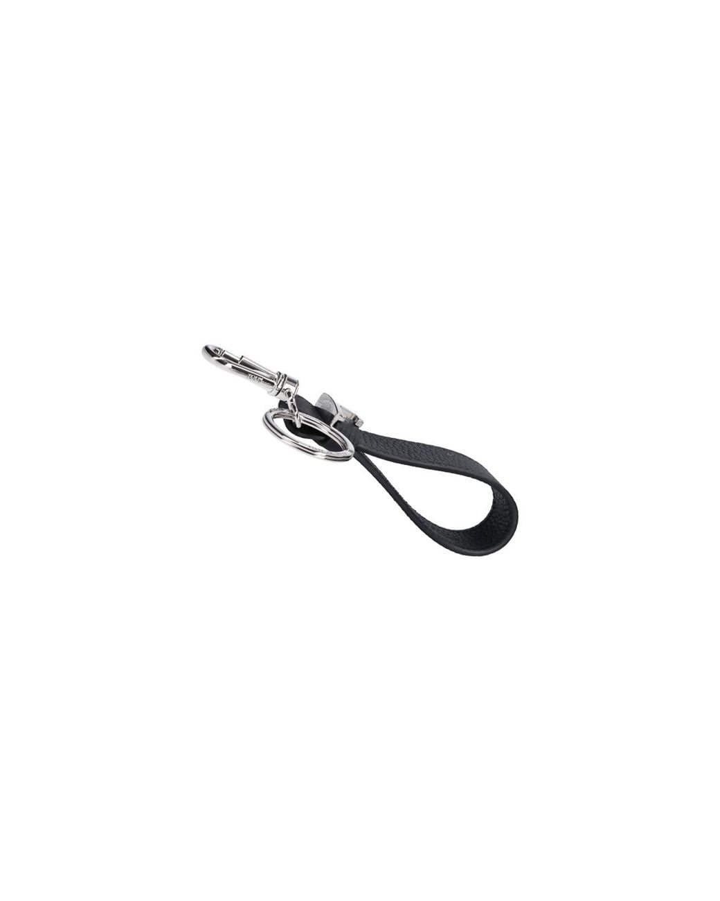 Tod's White Leather Keychain for men