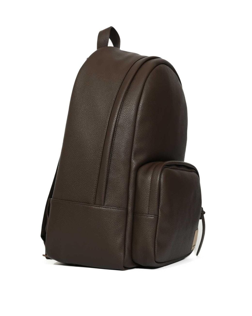 Emporio Armani Gray Finish Hammered Capsule Boteh Backpack for men