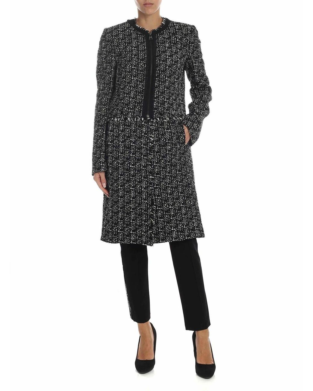 Abrigo Midi Karl Lagerfeld de color Black