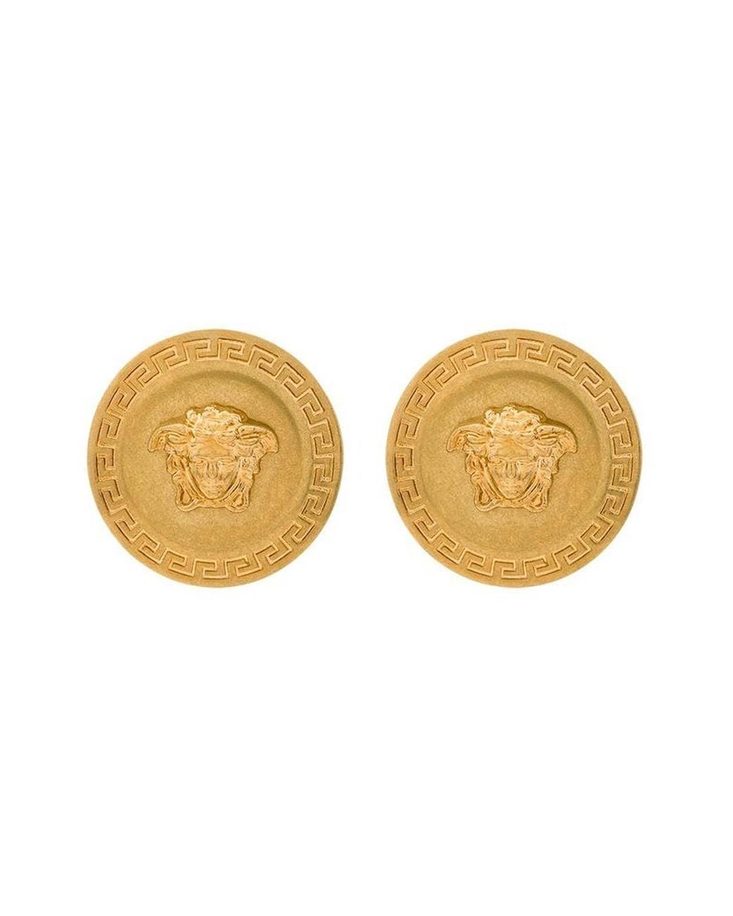 Pendientes Versace de color Metallic