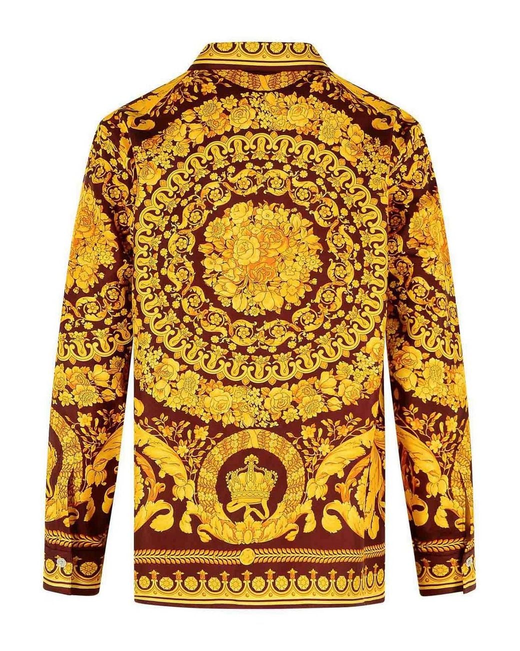Versace Yellow Baroque Heritage Print Shirt