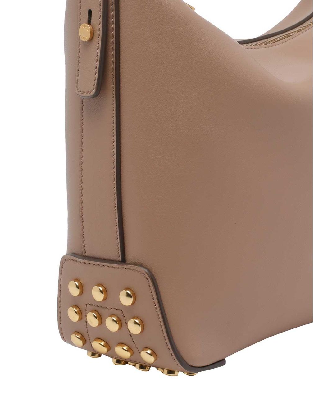 Tod's Brown Mini Metal Dots Handbag