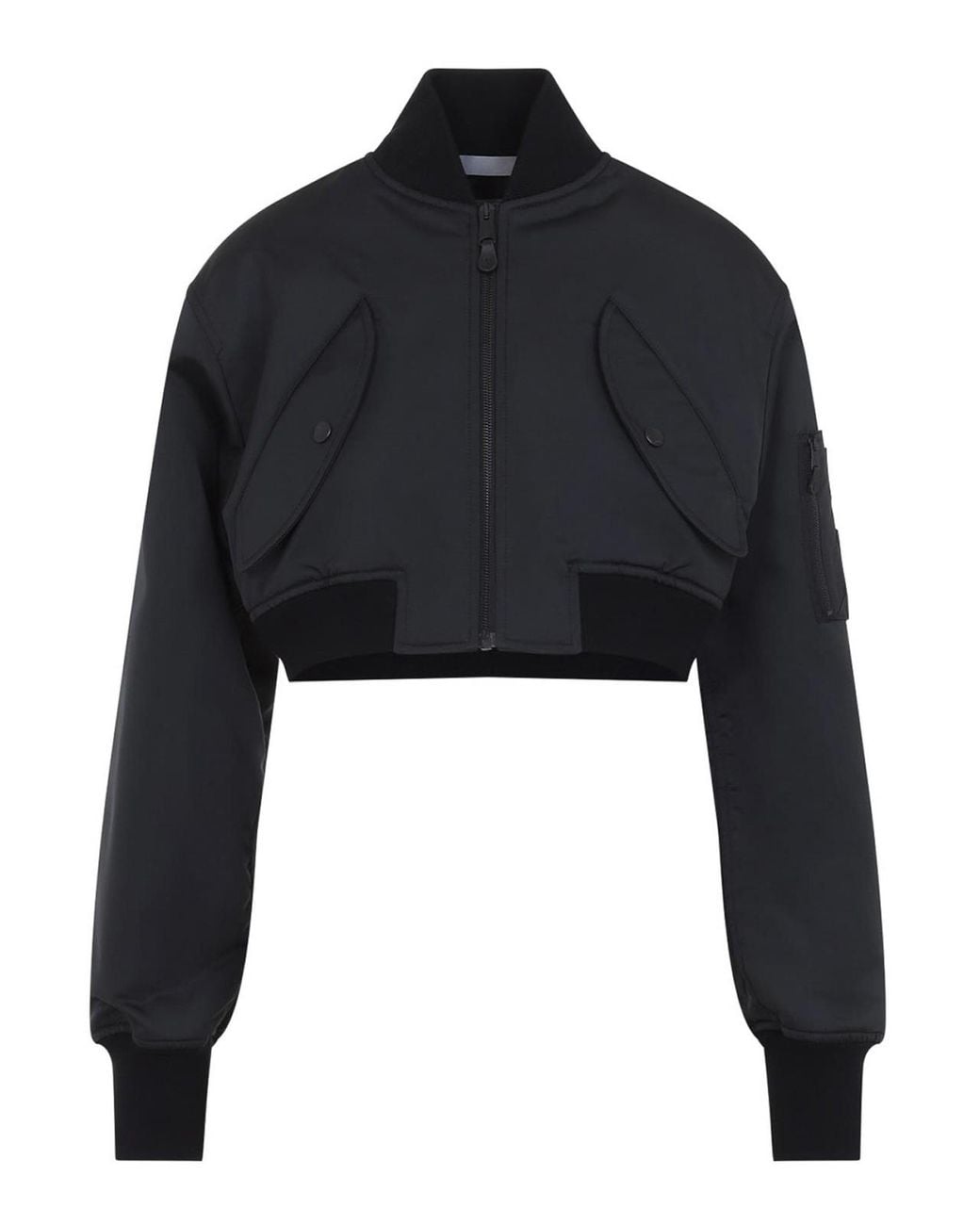 Balenciaga Black Cropped Bomber