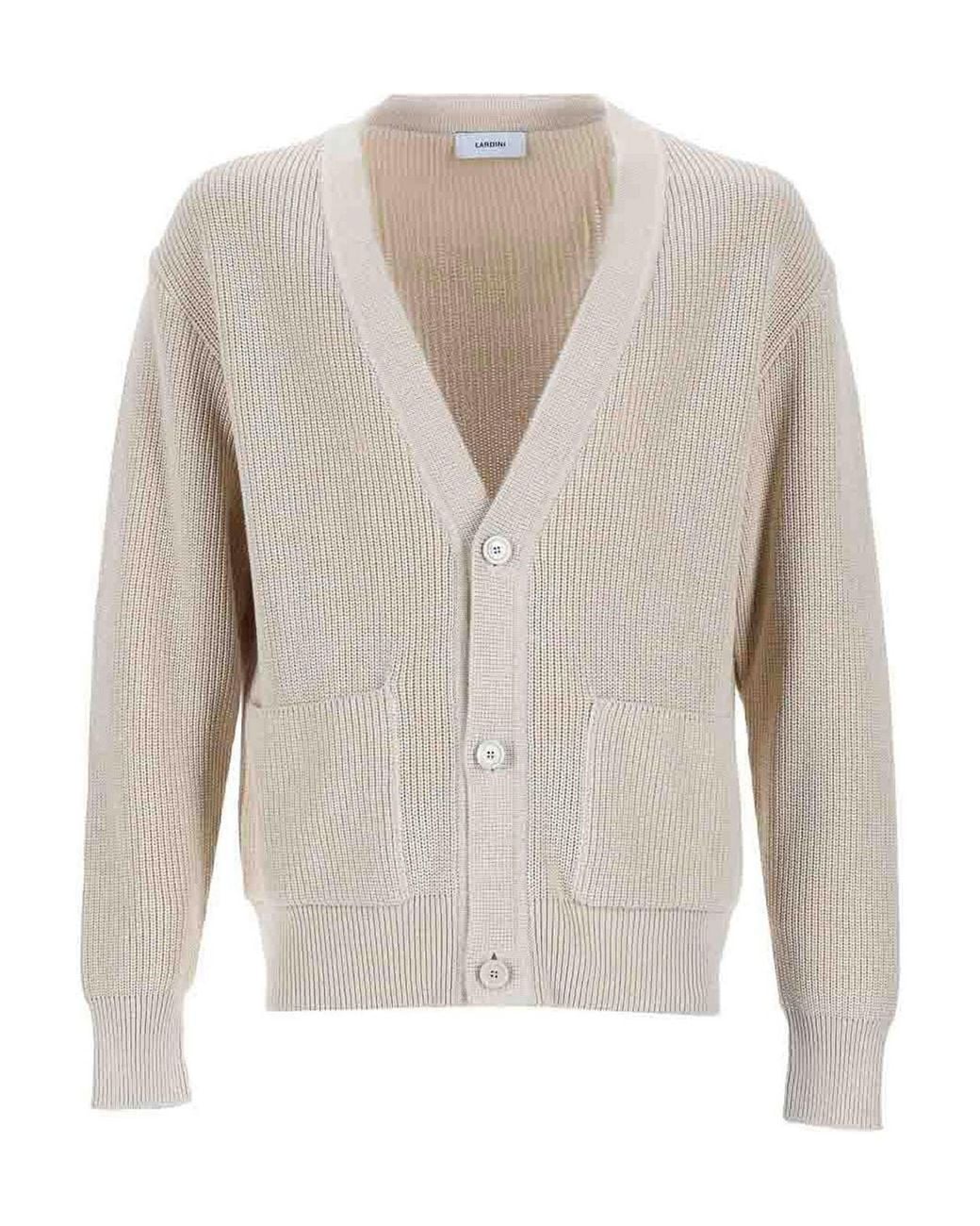 Suéter Cuello Redondo Lardini de hombre de color White