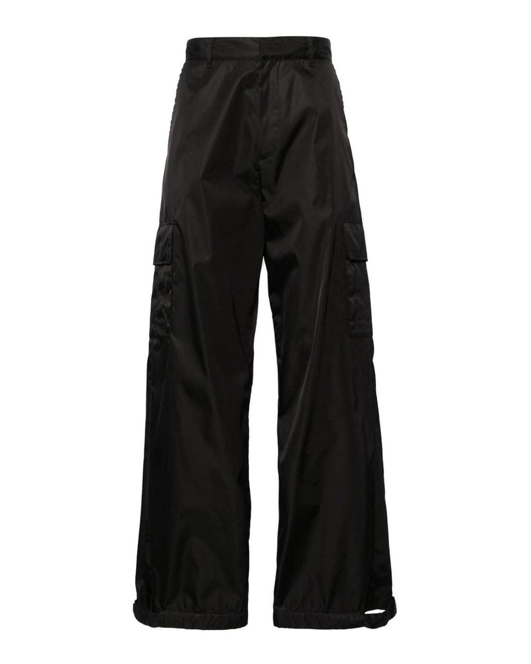 Off-White c/o Virgil Abloh Black Wide-Leg Cargo Trousers for men