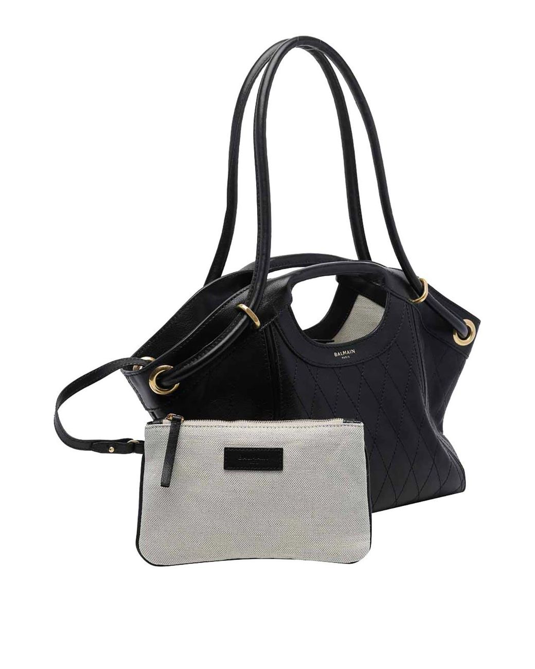 Balmain Black Medium Tote Bag