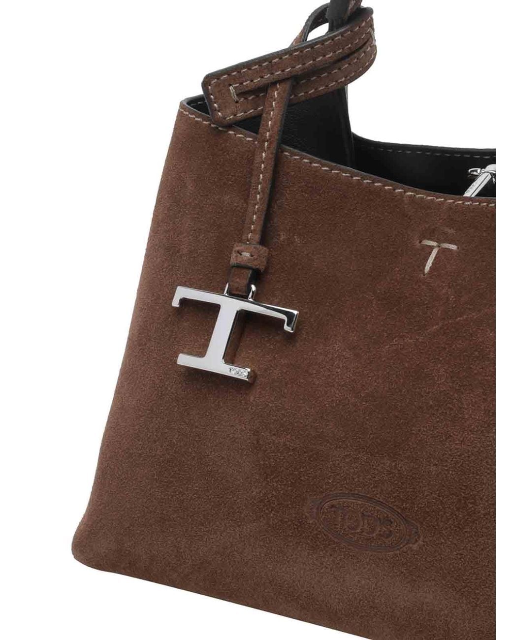 Tod's Brown Micro Leather Handbag