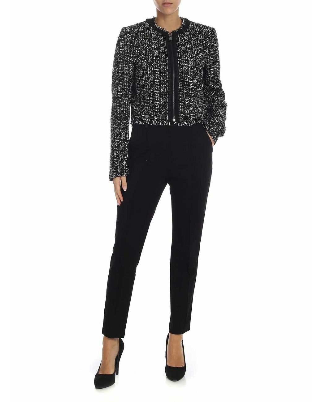 Abrigo Midi Karl Lagerfeld de color Black