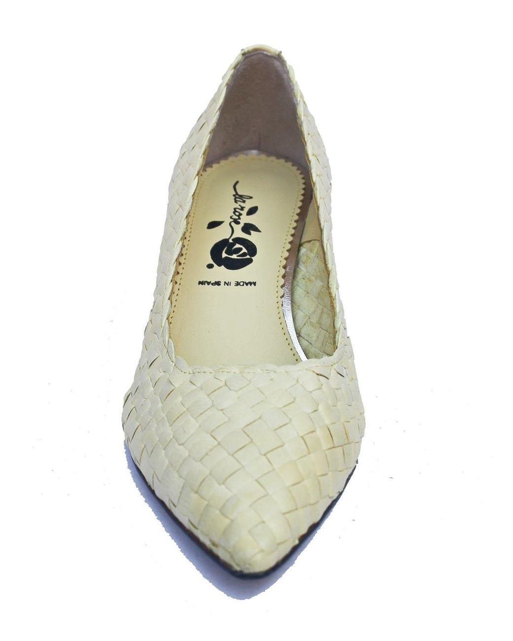 LA ROSE Metallic Carol Wooden Pumps