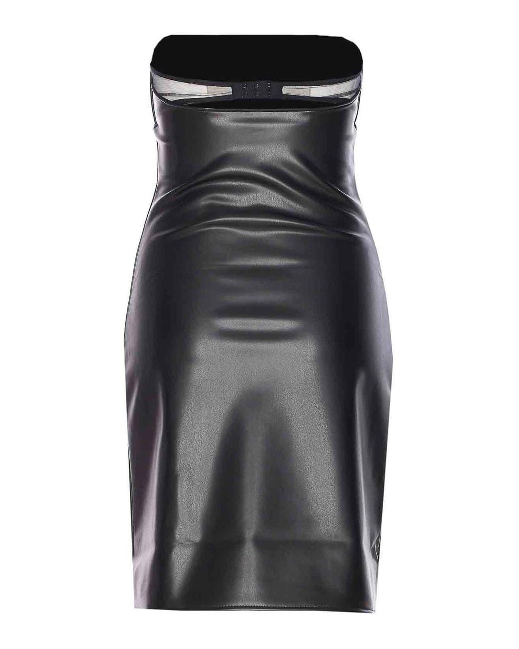 Courreges Black Bustier Lingerie Dress