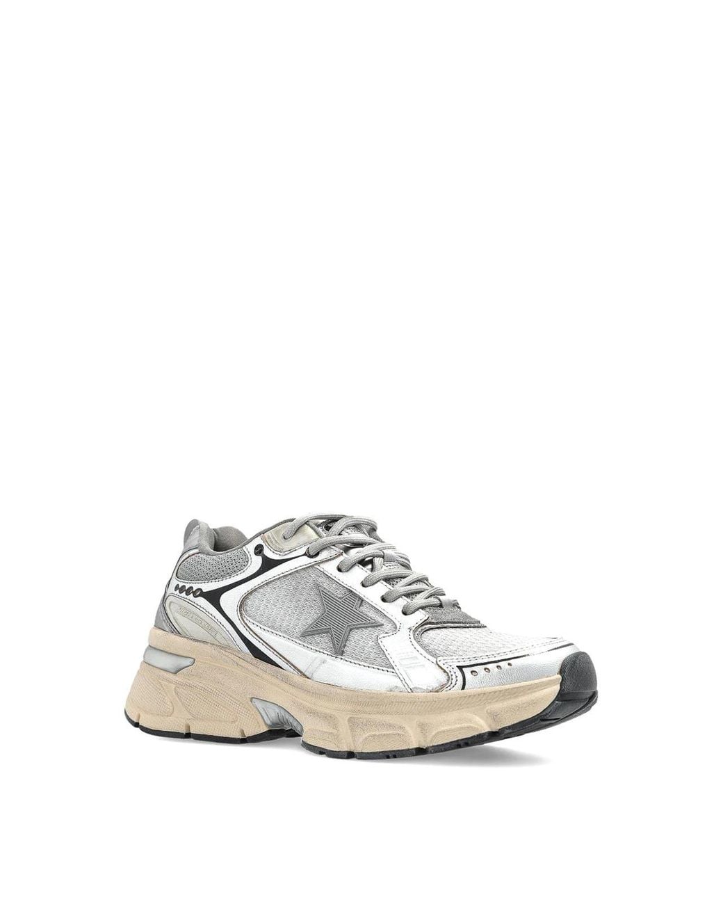 Golden Goose Deluxe Brand White "Lightstar" Sports Shoes