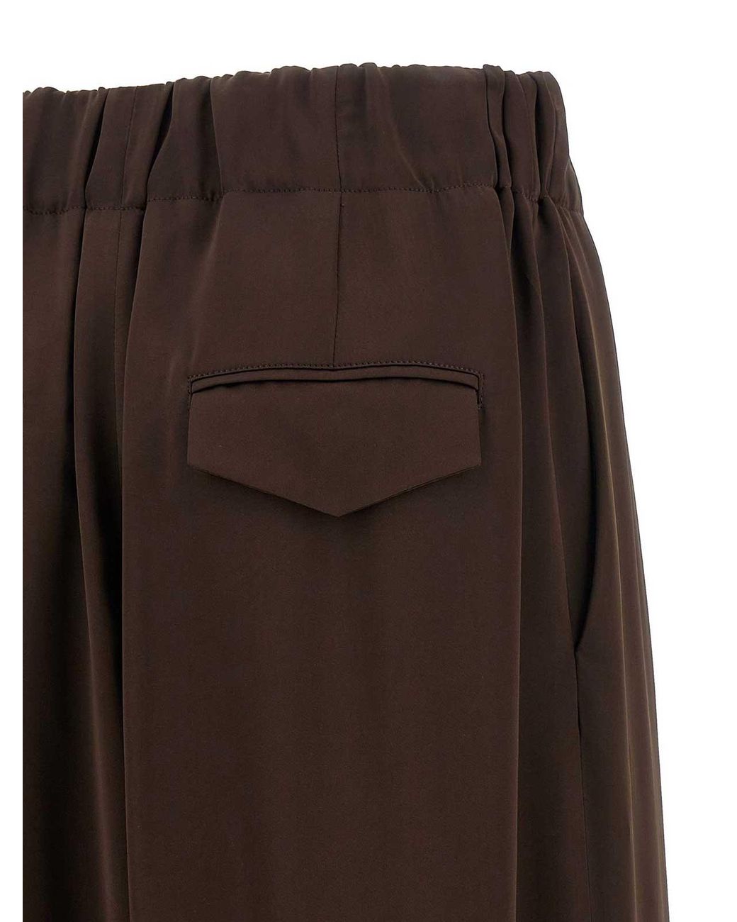 Jil Sander Brown Fluid Viscose Pants