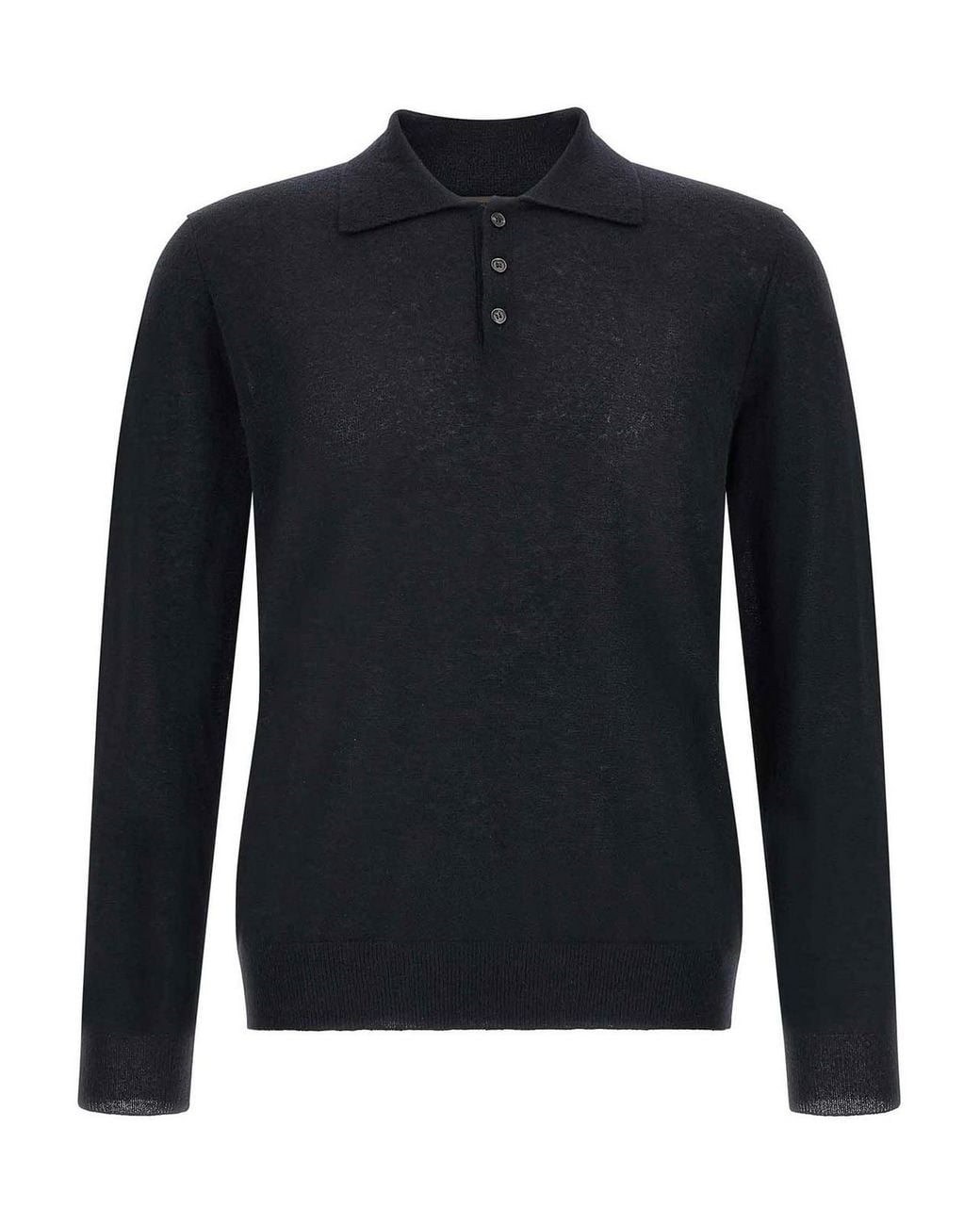 Zanone Blue Cashmere Polo Shirt for men