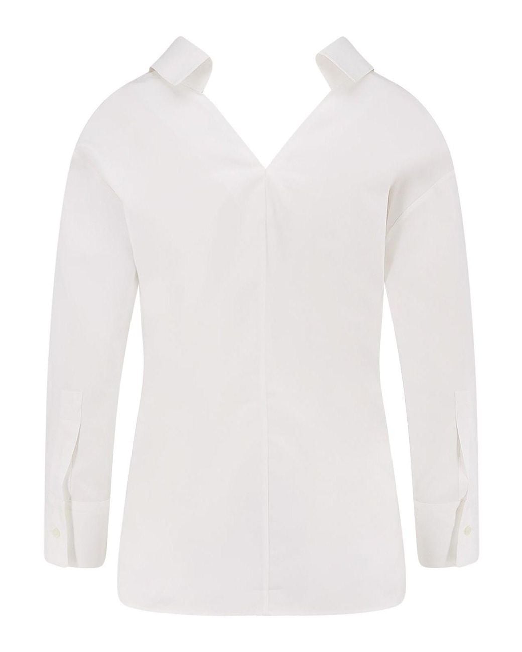 Givenchy White Open Cotton Shirt