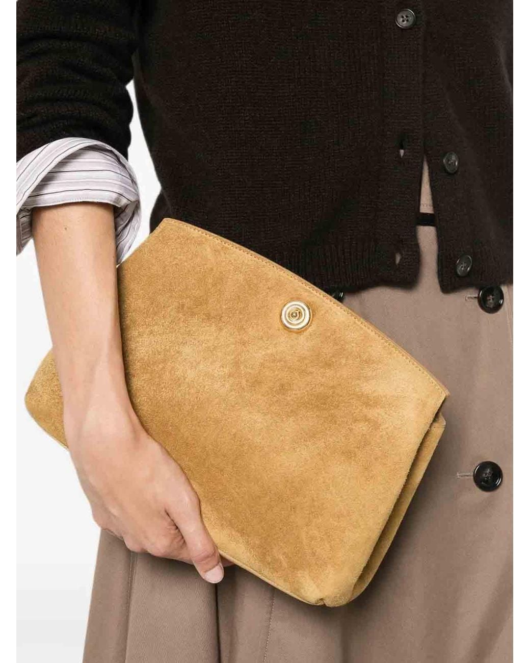 Liffner Natural Pushlock Pouch
