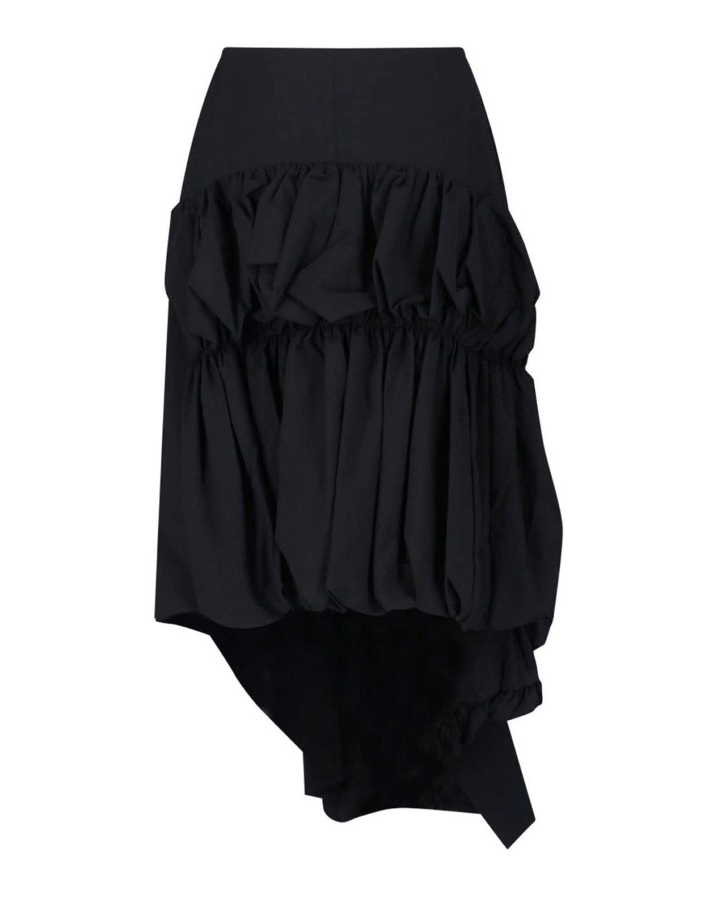 Comme des Garçons Blue Asymmetric Midi Skirt