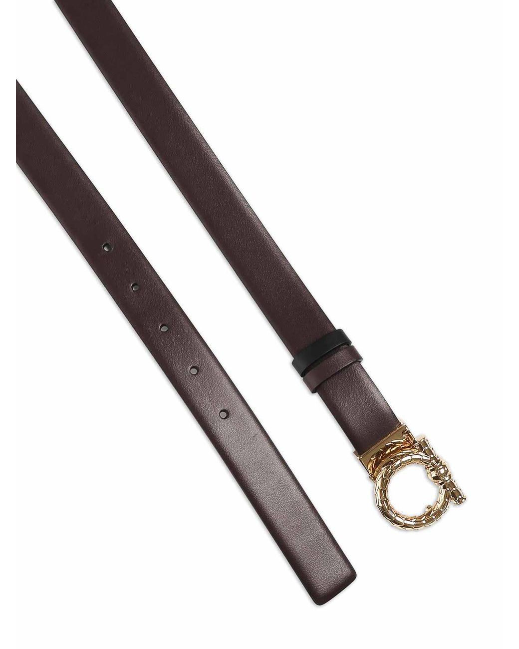Ferragamo Black Leather Gancini Belt