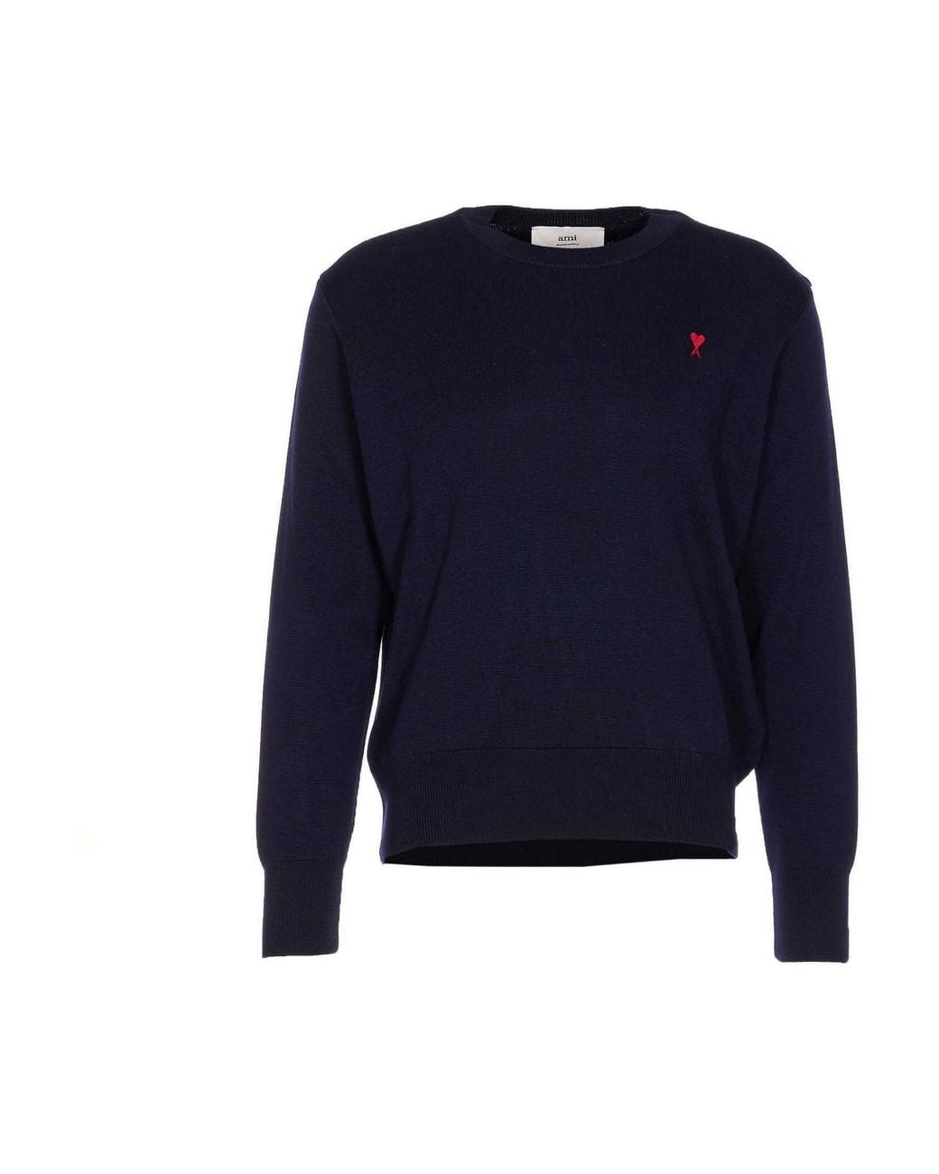 AMI Blue Ami De Coeur Sweater for men