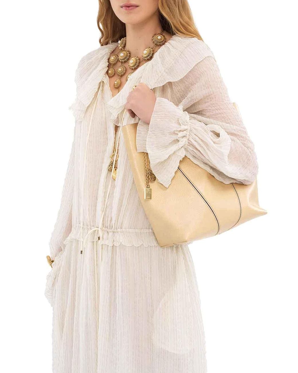 Chloé Natural Chlo Spin Tote Bag