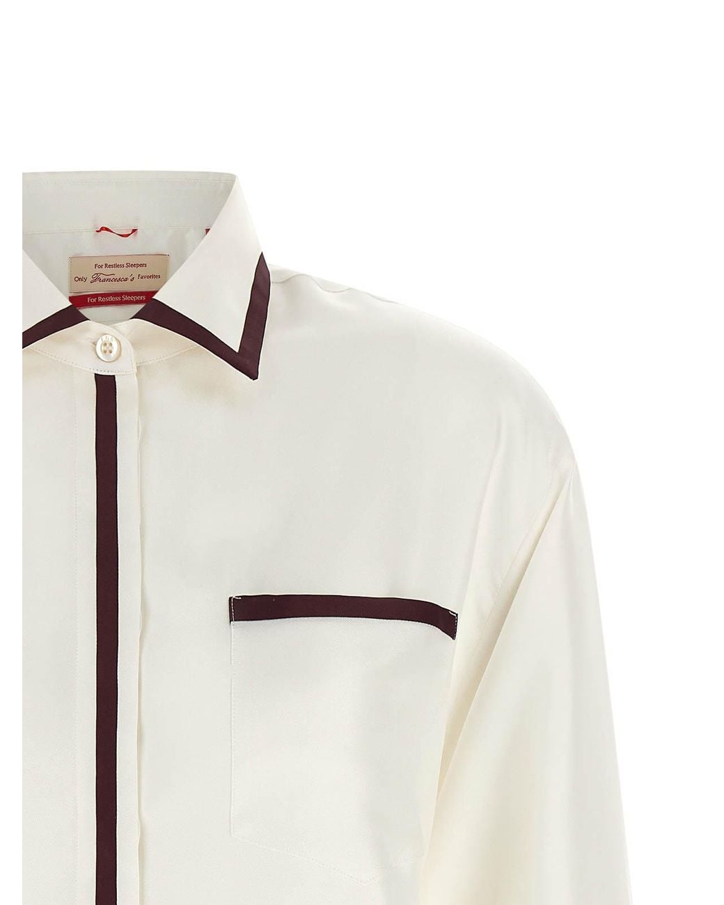 F.R.S For Restless Sleepers White Shirt With Contrast Profiles