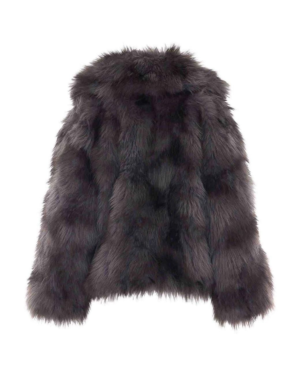 S.w.o.r.d 6.6.44 Gray Faux Fur Jacket